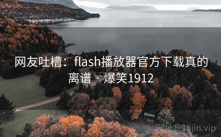 网友吐槽：flash播放器官方下载真的离谱 · 爆笑1912